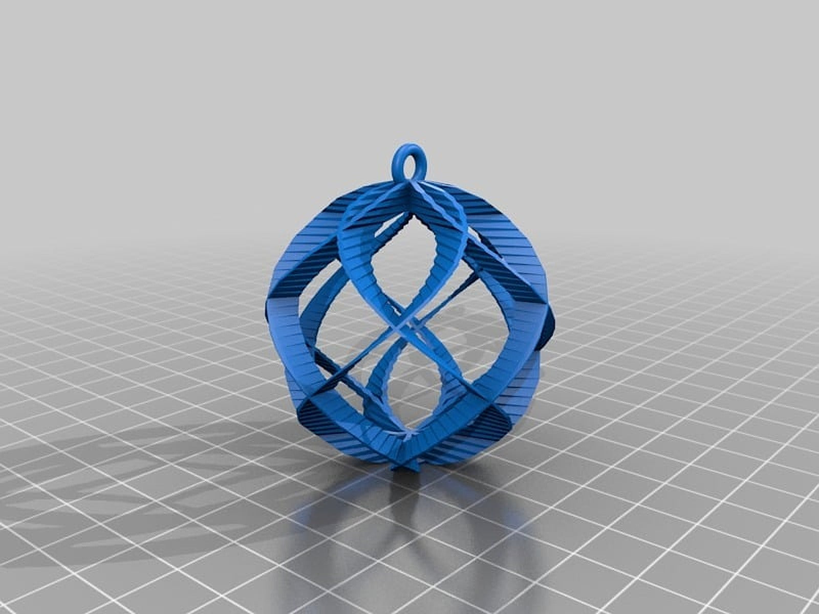 Spiral Sphere Ornament - Customizer enabled – 3D Baskı Modeli