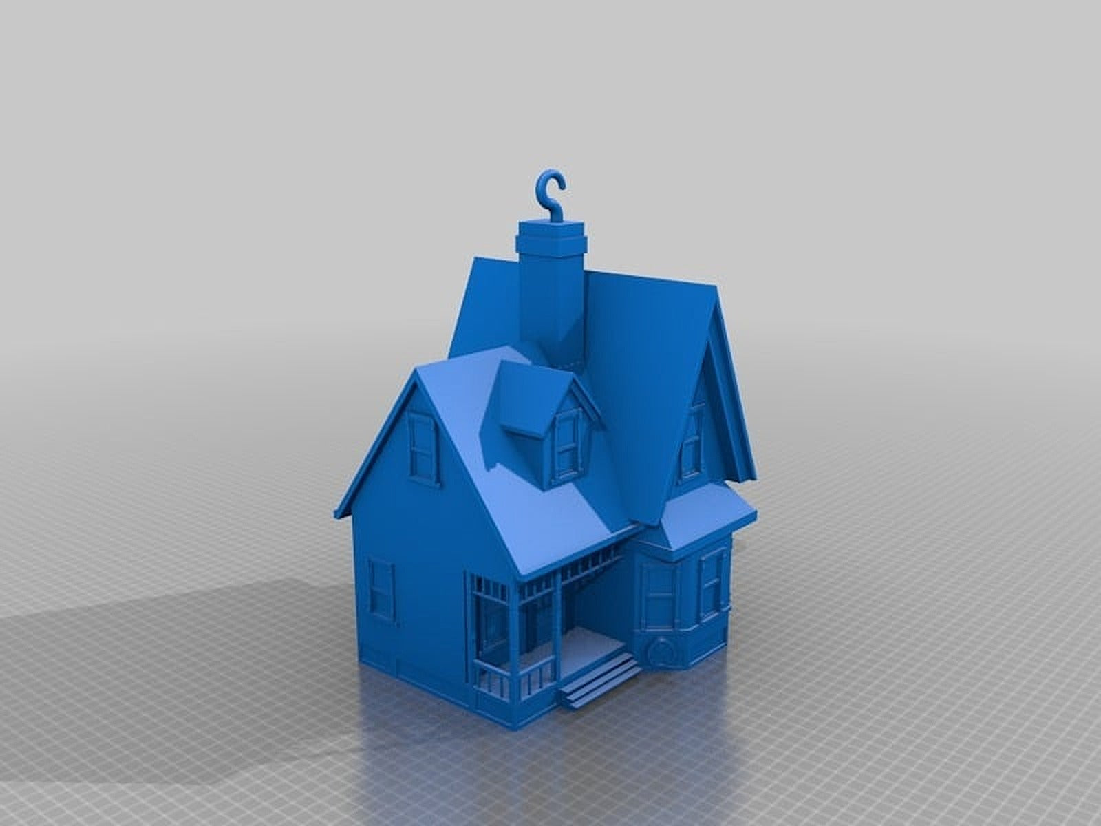 Carl's House (From Pixar's Up) Balloon Weight – 3D Baskı Modeli