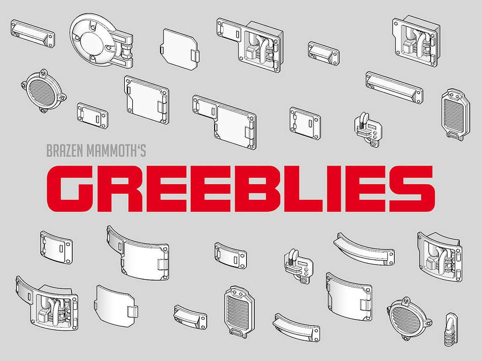 Sci-Fi Greeblies – 3D Baskı Modeli