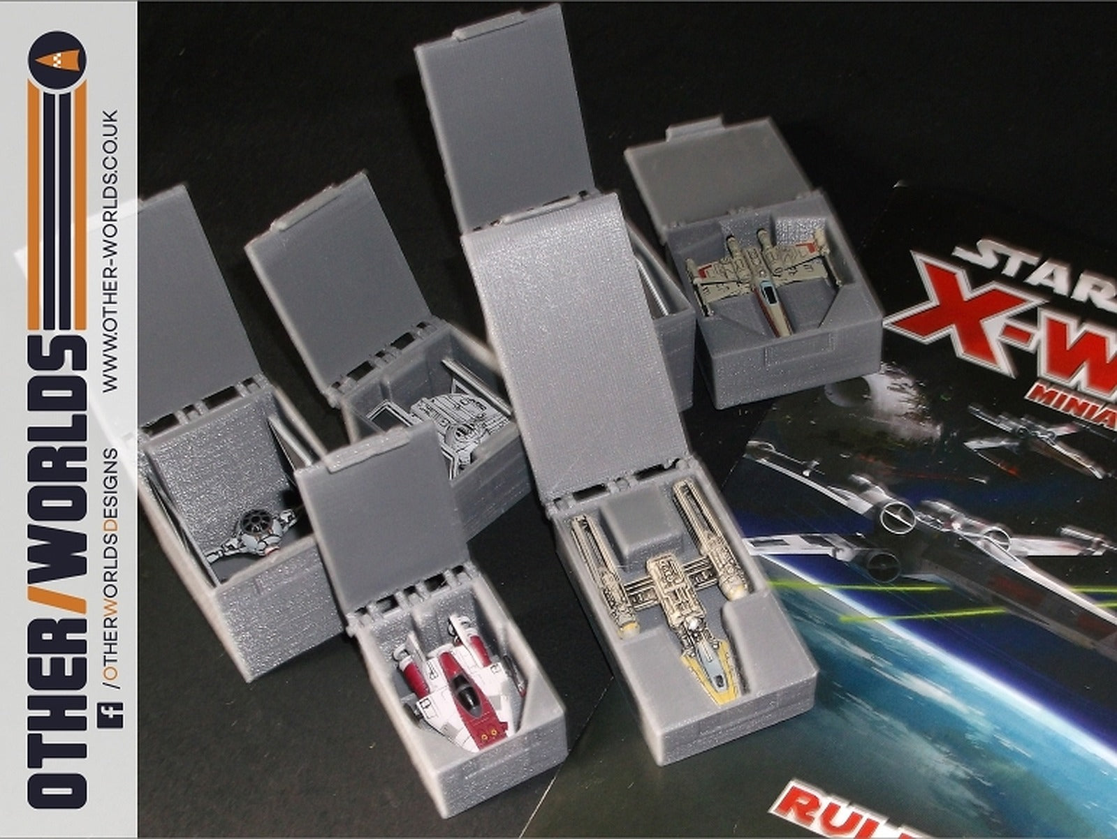 X-Wing Miniatures game ship kutu/düzenleyicies – 3D Baskı Modeli