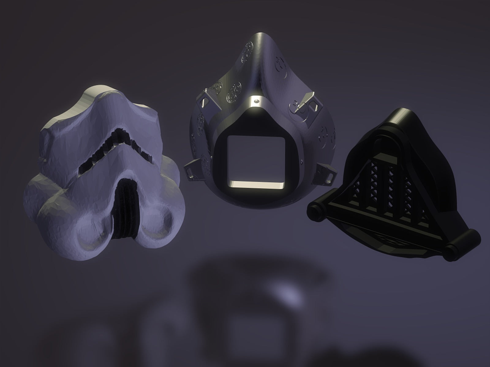 Star Wars Face(sars)mask (preventive & experimental ;) )  Chewbacca Stormtooper Darthvader – 3D Baskı Modeli