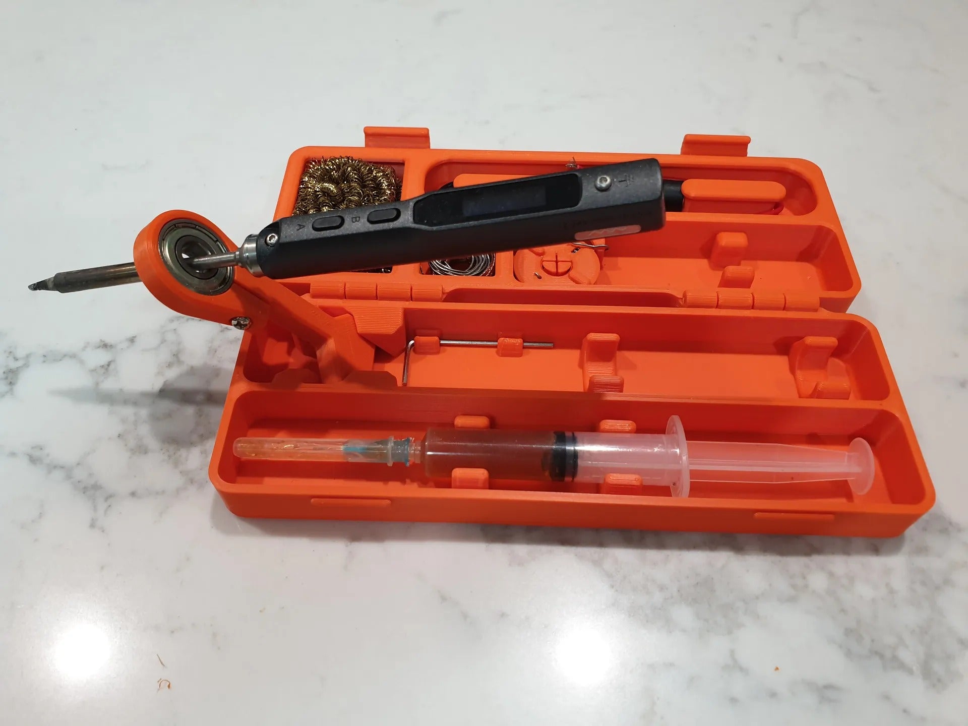 Pinecil, TS100, TS101, TS80 & TS80p kılıf with options, stand, Solder Reel, kutu/düzenleyici kutu/düzenleyici – 3D Baskı Modeli