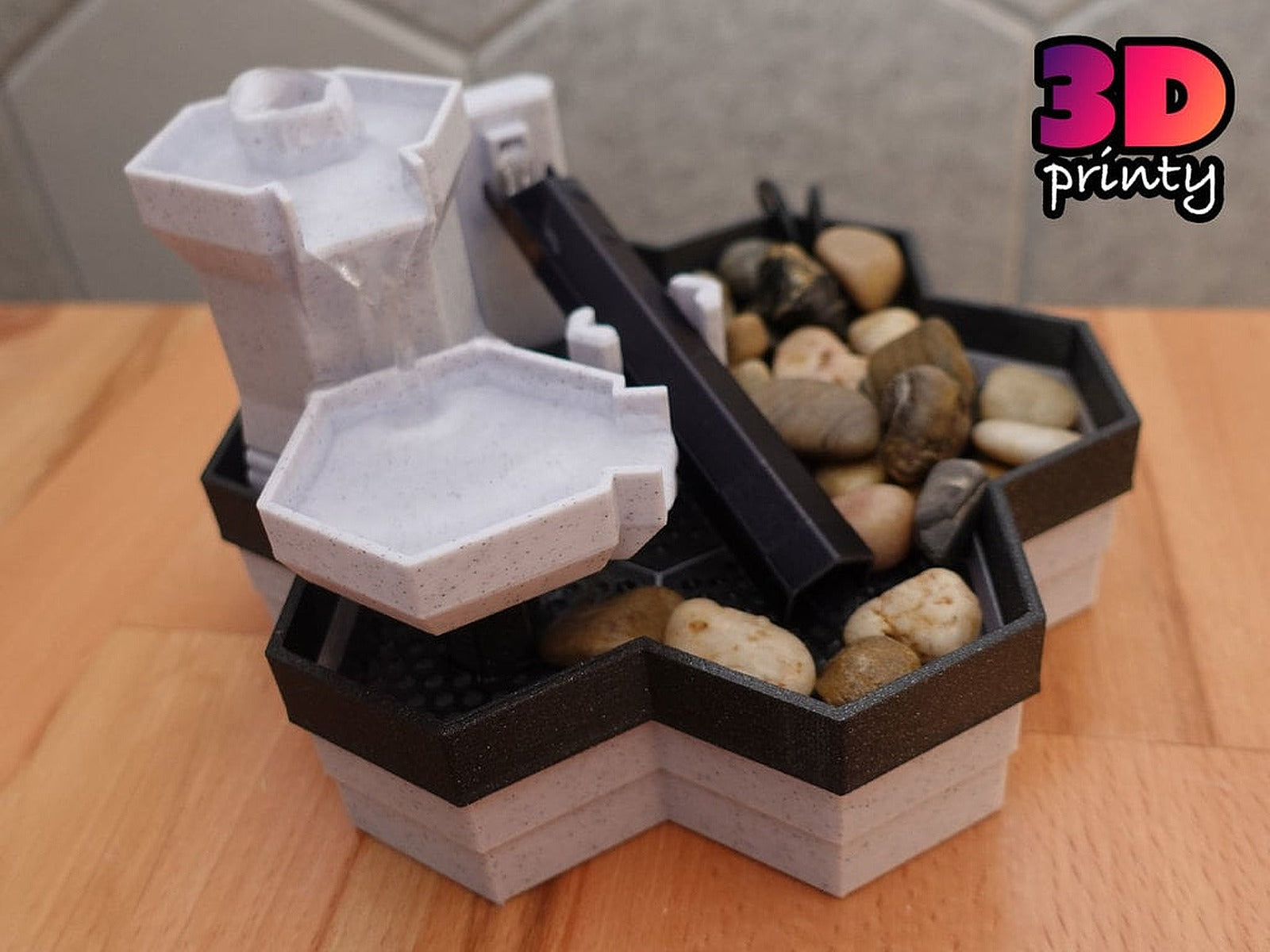 Modular Desktop Fountain – 3D Baskı Modeli