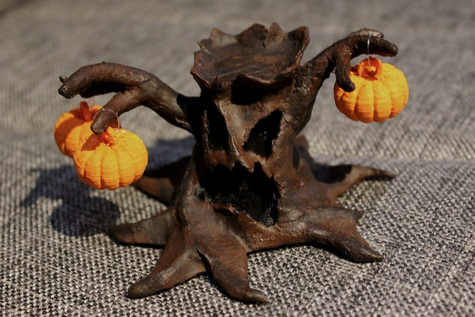 Halloween Tree with Pumpkins – 3D Baskı Modeli