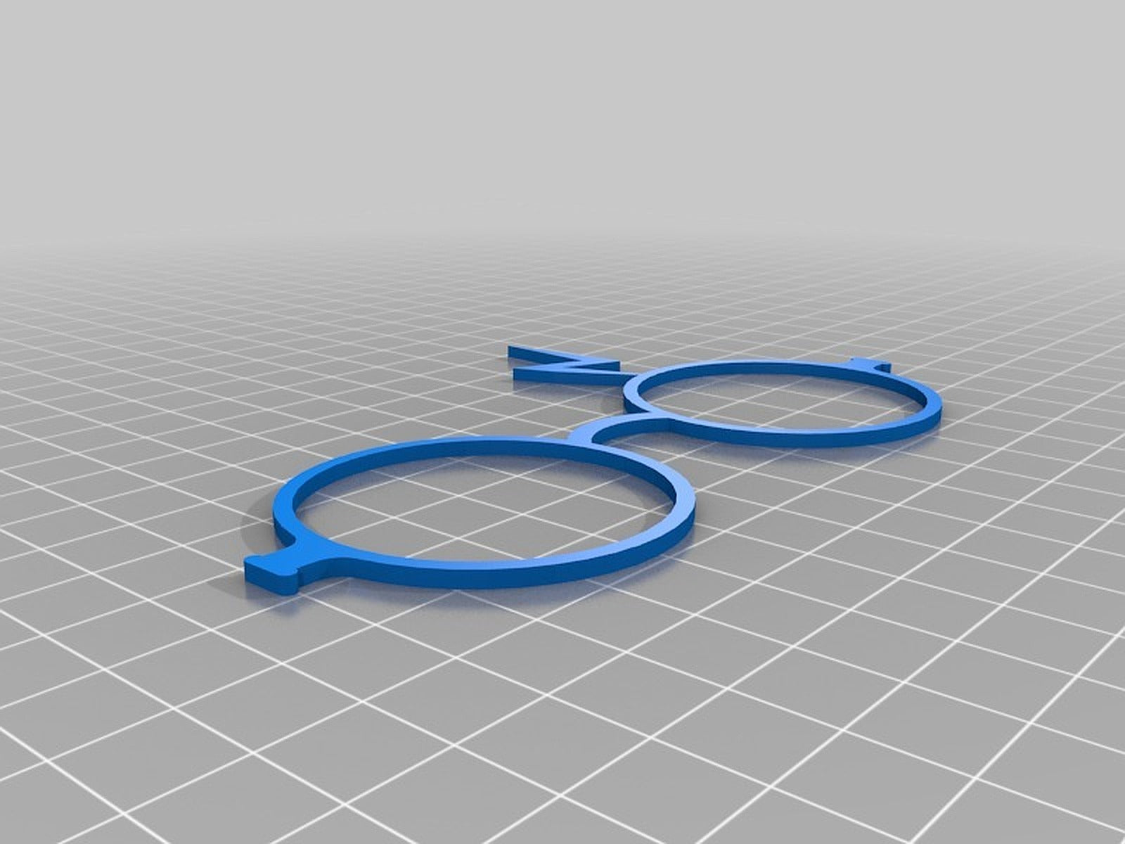 Harry Potter Glasses - Snap Fit with Scar – 3D Baskı Modeli