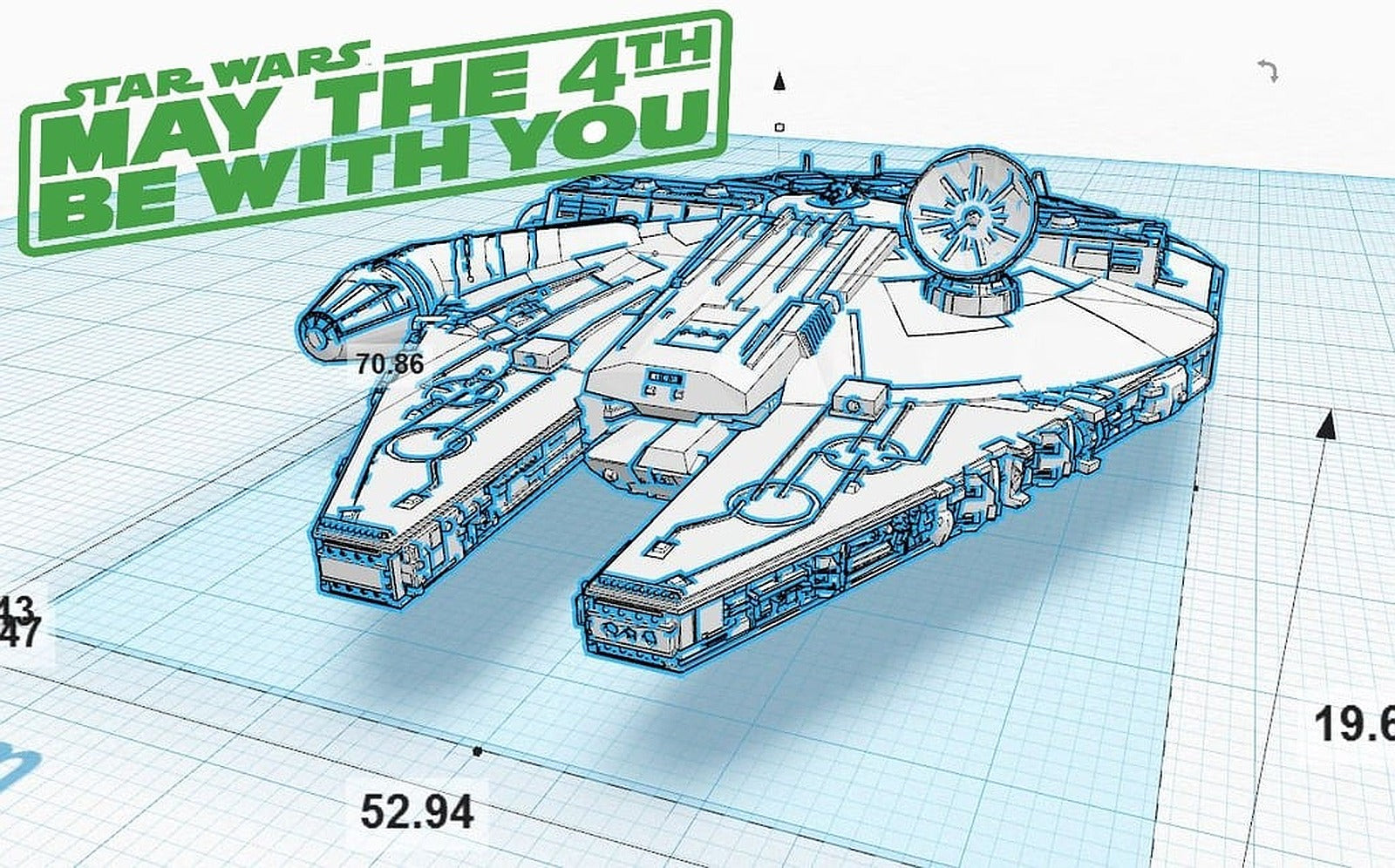 Millennium Falcon Hi-Res – 3D Baskı Modeli